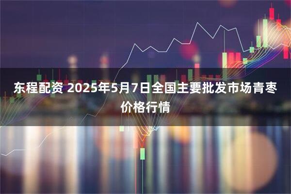 东程配资 2025年5月7日全国主要批发市场青枣价格行情